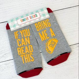 🌺 Simply Southern Fun Saying Simply Socks - Taco